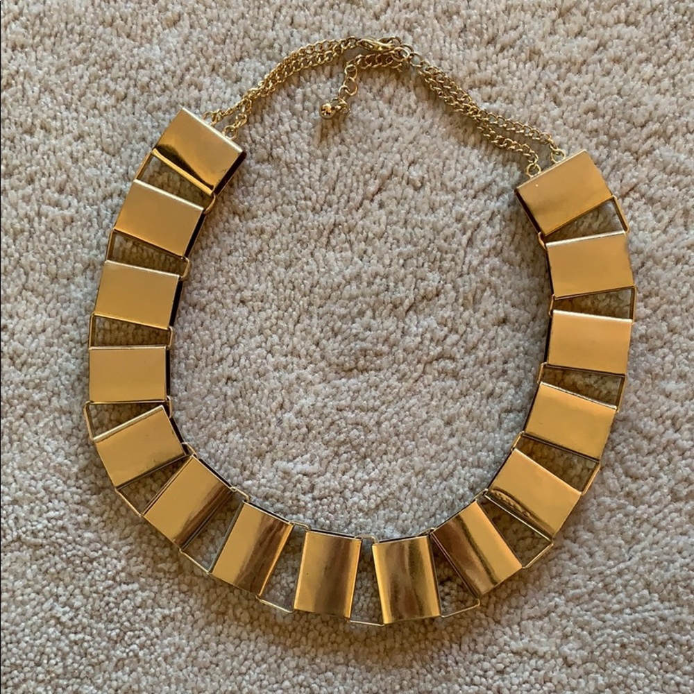Gold statement necklace